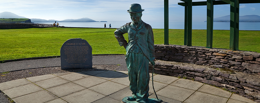 Mac Tours Ireland Charlie Chaplin Statue, Waterville