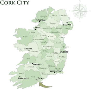 Mac Tours Ireland Cork City Hotels Map