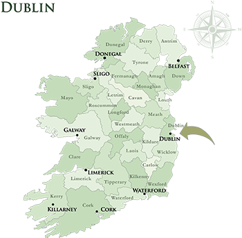 Mac Tours Ireland Dublin Inner City Hotels Map