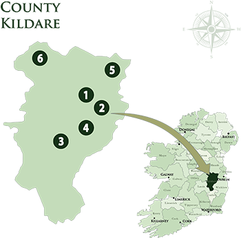 Mac Tours Ireland Kildare Hotels Map