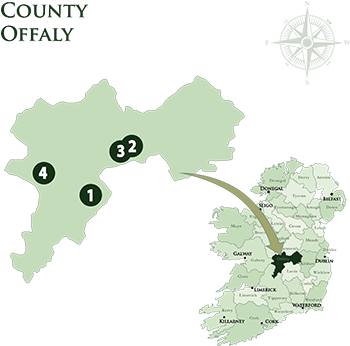 Mac Tours Ireland Offaly Hotels Map