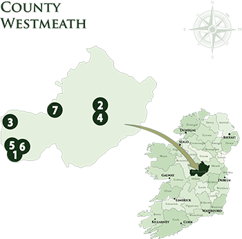 Mac Tours Ireland Westmeath Hotels Map
