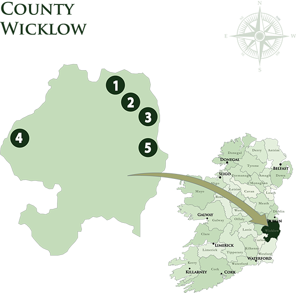 Mac Tours Ireland Wicklow Hotels Map