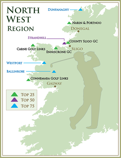 Mac Tours Ireland Master Golf Map North West 2020