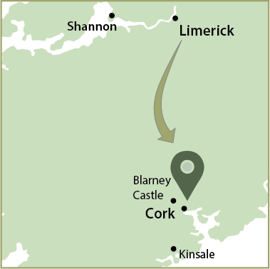 Mac Tours Ireland Day Tours Blarney Cork & Kinsale Map