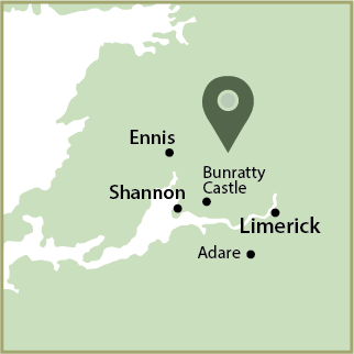Mac Tours Ireland Half Day Bunratty Trip Map